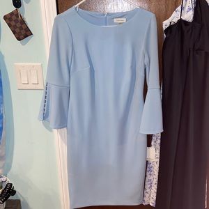 Calvin Klein Women’s Dress Light Blue with Pearls